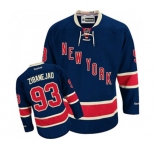 Youth Reebok New York Rangers #93 Mika Zibanejad Authentic Navy Blue Third NHL Jersey