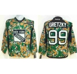 youth nhl jerseys new york rangers #99 gretzky camo[patch C]