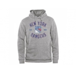 New York Rangers Ash Heritage Pullover Hoodie