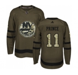 Adidas New York Islanders #11 Shane Prince Authentic Green Salute to Service NHL Jersey