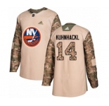 Adidas New York Islanders #14 Tom Kuhnhackl Authentic Camo Veterans Day Practice NHL Jersey