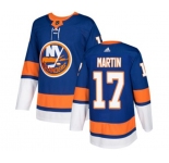 Adidas New York Islanders #17 Matt Martin Premier Royal Blue Home NHL Jersey