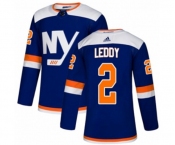 Adidas New York Islanders #2 Nick Leddy Premier Blue Alternate NHL Jersey