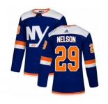 Adidas New York Islanders #29 Brock Nelson Authentic Blue Alternate NHL Jersey
