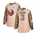 Adidas New York Islanders #3 Adam Pelech Authentic Camo Veterans Day Practice NHL Jersey