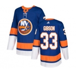 Adidas New York Islanders #33 Christopher Gibson Authentic Royal Blue Home NHL Jersey