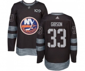 Adidas New York Islanders #33 Christopher Gibson Premier Black 1917-2017 100th Anniversary NHL Jersey