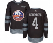 Adidas New York Islanders #4 Dennis Seidenberg Authentic Black 1917-2017 100th Anniversary NHL Jersey