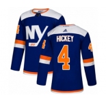 Adidas New York Islanders #4 Thomas Hickey Authentic Blue Alternate NHL Jersey