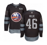 Adidas New York Islanders #46 Bode Wilde Authentic Black 1917-2017 100th Anniversary NHL Jersey