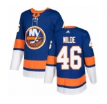 Adidas New York Islanders #46 Bode Wilde Authentic Royal Blue Home NHL Jersey