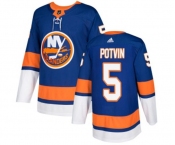 Adidas New York Islanders #5 Denis Potvin Premier Royal Blue Home NHL Jersey
