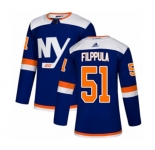 Adidas New York Islanders #51 Valtteri Filppula Authentic Blue Alternate NHL Jersey