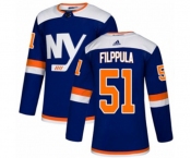 Adidas New York Islanders #51 Valtteri Filppula Authentic Blue Alternate NHL Jersey