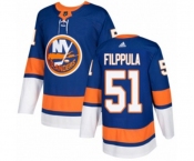 Adidas New York Islanders #51 Valtteri Filppula Premier Royal Blue Home NHL Jersey