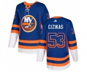 Adidas New York Islanders #53 Casey Cizikas Authentic Royal Blue Drift Fashion NHL Jersey