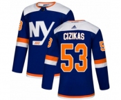 Adidas New York Islanders #53 Casey Cizikas Premier Blue Alternate NHL Jersey