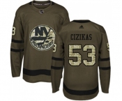 Adidas New York Islanders #53 Casey Cizikas Premier Green Salute to Service NHL Jersey