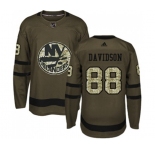 Adidas New York Islanders #88 Brandon Davidson Authentic Green Salute to Service NHL Jersey