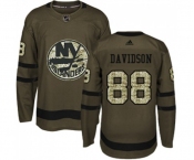 Adidas New York Islanders #88 Brandon Davidson Authentic Green Salute to Service NHL Jersey