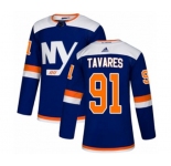 Adidas New York Islanders #91 John Tavares Authentic Blue Alternate NHL Jersey