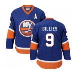 CCM New York Islanders #9 Clark Gillies Authentic Baby Blue Throwback NHL Jersey