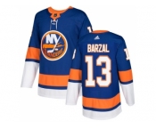 Men Adidas New York Islanders #13 Mathew Barzal Royal Blue Home Authentic Stitched NHL Jersey