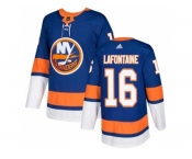 Men Adidas New York Islanders #16 Pat LaFontaine Royal Blue Home Authentic Stitched NHL Jersey