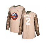 Men Adidas New York Islanders #2 Nick Leddy Camo Authentic 2017 Veterans Day Stitched NHL Jersey