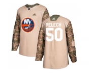 Men Adidas New York Islanders #50 Adam Pelech Camo Authentic 2017 Veterans Day Stitched NHL Jersey