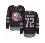 Men's Adidas New York Islanders #72 Anthony Beauvillier Authentic Black 1917-2017 100th Anniversary NHL Jersey