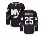 Men's Reebok New York Islanders #25 Jason Chimera Authentic Black Third NHL Jersey