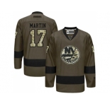 New York Islanders #17 Matt Martin Green Salute to Service Stitched NHL Jersey