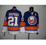 nhl jerseys new york islanders #21 okposo lt.blue