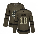 Women Adidas New York Islanders #10 Alan Quine Authentic Green Salute to Service NHL Jersey