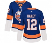 Women Adidas New York Islanders #12 Josh Bailey Premier Royal Blue Home NHL Jersey
