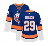 Women Adidas New York Islanders #29 Brock Nelson Premier Royal Blue Home NHL Jersey
