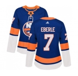 Women Adidas New York Islanders #7 Jordan Eberle Premier Royal Blue Home NHL Jersey