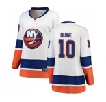 Women New York Islanders #10 Alan Quine Fanatics Branded White Away Breakaway NHL Jersey