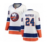 Women New York Islanders #24 Scott Mayfield Fanatics Branded White Away Breakaway NHL Jersey