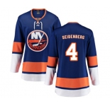 Women New York Islanders #4 Dennis Seidenberg Fanatics Branded Royal Blue Home Breakaway NHL Jersey
