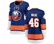 Women New York Islanders #46 Bode Wilde Fanatics Branded Royal Blue Home Breakaway NHL Jersey