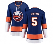 Women New York Islanders #5 Denis Potvin Fanatics Branded Royal Blue Home Breakaway NHL Jersey