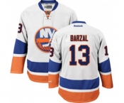 Women Reebok New York Islanders #13 Mathew Barzal Authentic White Away NHL Jersey