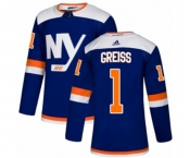 Youth Adidas New York Islanders #1 Thomas Greiss Premier Blue Alternate NHL Jersey