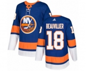 Youth Adidas New York Islanders #18 Anthony Beauvillier Authentic Royal Blue Home NHL Jersey