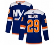 Youth Adidas New York Islanders #29 Brock Nelson Authentic Blue Alternate NHL Jersey