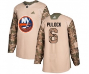 Youth Adidas New York Islanders #6 Ryan Pulock Authentic Camo Veterans Day Practice NHL Jersey