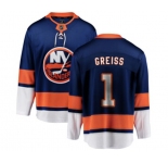 Youth New York Islanders #1 Thomas Greiss Fanatics Branded Royal Blue Home Breakaway NHL Jersey