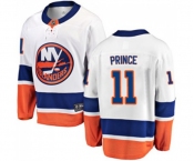 Youth New York Islanders #11 Shane Prince Fanatics Branded White Away Breakaway NHL Jersey